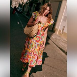 Sezane Mellville Linen Dress